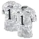 ＃1 Youth Ja'Lynn Polk Arctic Camo Limited New England Patriots 2024 Salute to Service Jersey
