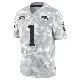 ＃1 Youth Ja'Lynn Polk Arctic Camo Limited New England Patriots 2024 Salute to Service Jersey