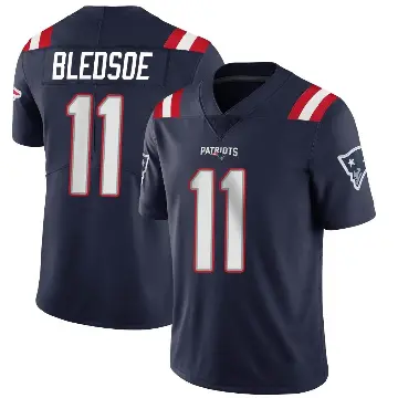 ＃11 Men's Drew Bledsoe Navy Limited New England Patriots Team Color Vapor Untouchable Jersey