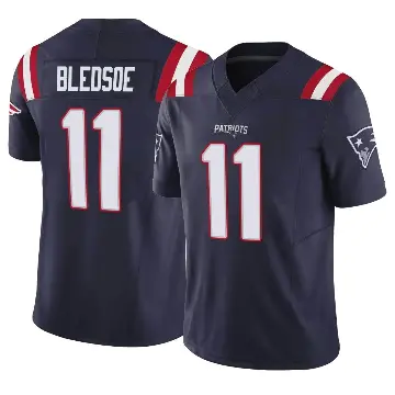 ＃11 Men's Drew Bledsoe Navy Limited New England Patriots Vapor F.U.S.E. Jersey