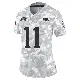 ＃11 Women's Joshua Dobbs Arctic Camo Limited New England Patriots 2024 Salute to Service Jersey