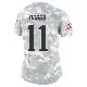 ＃11 Women's Joshua Dobbs Arctic Camo Limited New England Patriots 2024 Salute to Service Jersey