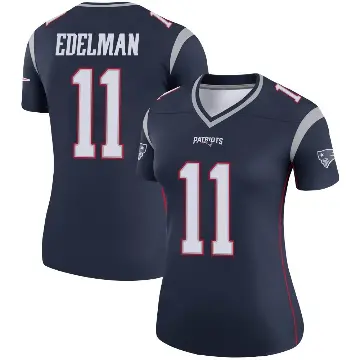 ＃11 Women's Julian Edelman Navy Legend New England Patriots Jersey