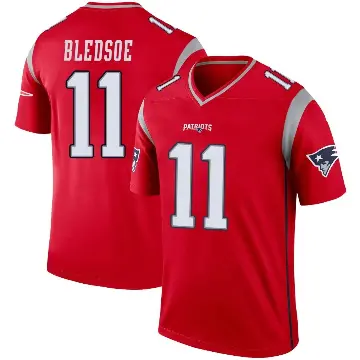 ＃11 Youth Drew Bledsoe Red Legend New England Patriots Inverted Jersey