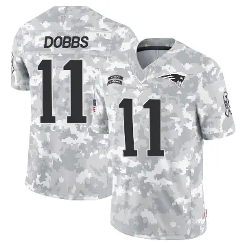 ＃11 Youth Joshua Dobbs Arctic Camo Limited New England Patriots 2024 Salute to Service Jersey