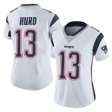 ＃13 Women's Jalen Hurd White Limited New England Patriots Vapor Untouchable Jersey