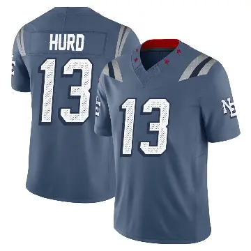 ＃13 Youth Jalen Hurd Blue Limited New England Patriots Storm 2025 Rivalries Collection Jersey
