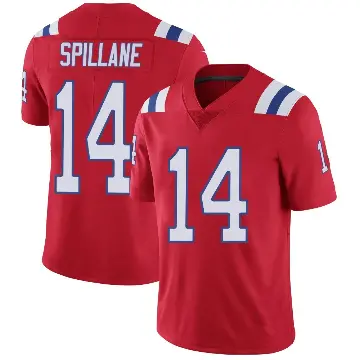 ＃14 Men's Robert Spillane Red Limited New England Patriots Vapor Untouchable Alternate Jersey