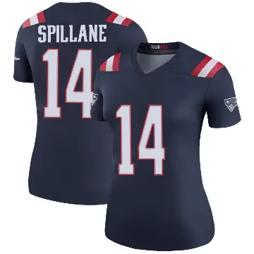 ＃14 Women's Robert Spillane Navy Legend New England Patriots Color Rush Jersey