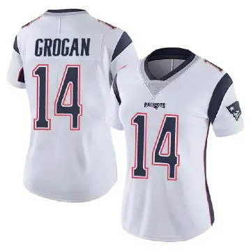 ＃14 Women's Steve Grogan White Limited New England Patriots Vapor Untouchable Jersey