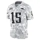 ＃15 Youth Marte Mapu Arctic Camo Limited New England Patriots 2024 Salute to Service Jersey