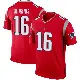 ＃16 Youth Josh Minkins Red Legend New England Patriots Inverted Jersey