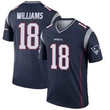 ＃18 Youth Kyle Williams Navy Legend New England Patriots Jersey