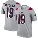 ＃19 Youth Malcolm Mitchell Gray Legend New England Patriots Inverted Jersey