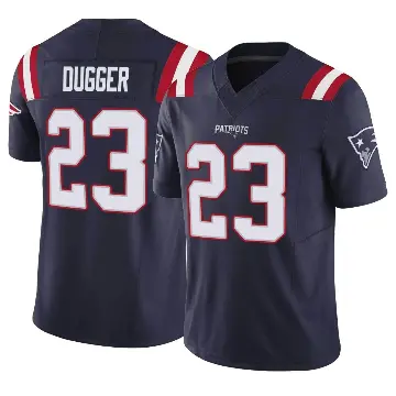 ＃23 Youth Kyle Dugger Navy Limited New England Patriots Vapor F.U.S.E. Jersey