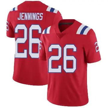 ＃26 Youth Terrell Jennings Red Limited New England Patriots Vapor Untouchable Alternate Jersey