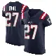 ＃27 Men's Marcellas Dial Jr. Navy Elite New England Patriots Team Color Vapor Untouchable Jersey