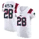 ＃28 Men's Alex Austin White Elite New England Patriots Vapor Untouchable Jersey