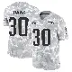 ＃30 Men's Tyler Davis Arctic Camo Limited New England Patriots 2024 Salute to Service Jersey