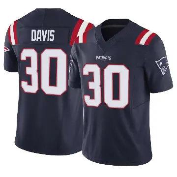 ＃30 Men's Tyler Davis Navy Limited New England Patriots Vapor F.U.S.E. Jersey