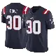 ＃30 Men's Tyler Davis Navy Limited New England Patriots Vapor F.U.S.E. Jersey