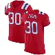 ＃30 Men's Tyler Davis Red Elite New England Patriots Vapor Untouchable Alternate Jersey