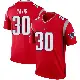 ＃30 Men's Tyler Davis Red Legend New England Patriots Inverted Jersey