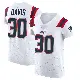 ＃30 Men's Tyler Davis White Elite New England Patriots Vapor Untouchable Jersey