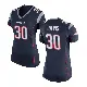 ＃30 Women's Tyler Davis Navy Blue Game New England Patriots Team Color Jersey