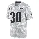 ＃30 Youth Tyler Davis Arctic Camo Limited New England Patriots 2024 Salute to Service Jersey