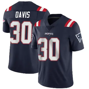 ＃30 Youth Tyler Davis Navy Limited New England Patriots Team Color Vapor Untouchable Jersey