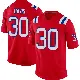 ＃30 Youth Tyler Davis Red Game New England Patriots Alternate Jersey