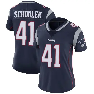 ＃41 Women's Brenden Schooler Navy Limited New England Patriots Team Color Vapor Untouchable Jersey