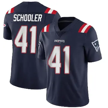 ＃41 Youth Brenden Schooler Navy Limited New England Patriots Team Color Vapor Untouchable Jersey