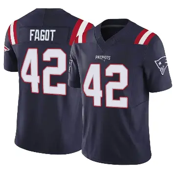 ＃42 Youth Diego Fagot Navy Limited New England Patriots Vapor F.U.S.E. Jersey