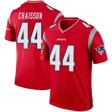 ＃44 Men's K'Lavon Chaisson Red Legend New England Patriots Inverted Jersey