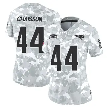 ＃44 Women's K'Lavon Chaisson Arctic Camo Limited New England Patriots 2024 Salute to Service Jersey