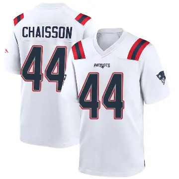 ＃44 Youth K'Lavon Chaisson White Game New England Patriots Jersey