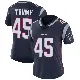 ＃45 Women's Donald Trump Navy Limited New England Patriots Team Color Vapor Untouchable Jersey