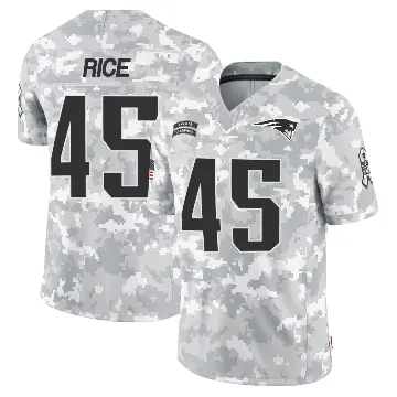 ＃45 Youth Monty Rice Arctic Camo Limited New England Patriots 2024 Salute to Service Jersey