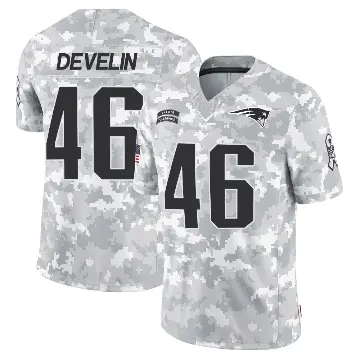 ＃46 Men's James Develin Arctic Camo Limited New England Patriots 2024 Salute to Service Jersey