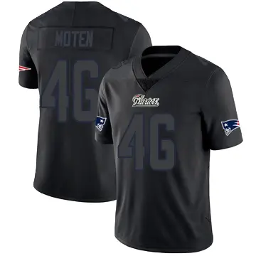 ＃46 Men's R.J. Moten Black Impact Limited New England Patriots Jersey