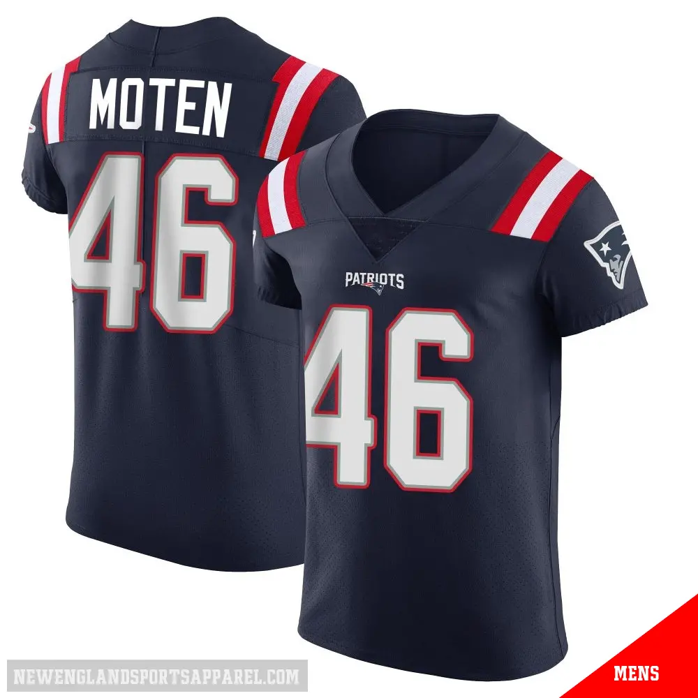 ＃46 Men's R.J. Moten Navy Elite New England Patriots Team Color Vapor Untouchable Jersey