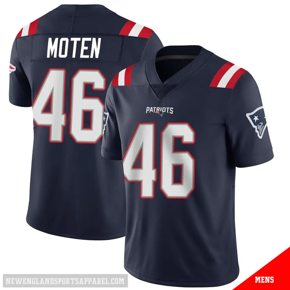 ＃46 Men's R.J. Moten Navy Limited New England Patriots Team Color Vapor Untouchable Jersey
