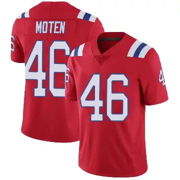 ＃46 Men's R.J. Moten Red Limited New England Patriots Vapor Untouchable Alternate Jersey