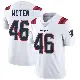 ＃46 Men's R.J. Moten White Limited New England Patriots Vapor Untouchable Jersey