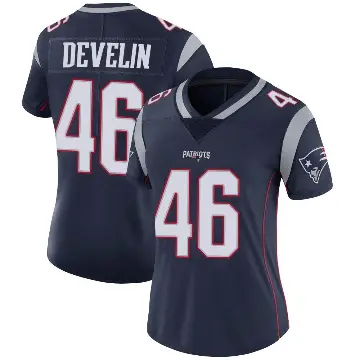 ＃46 Women's James Develin Navy Limited New England Patriots Team Color Vapor Untouchable Jersey