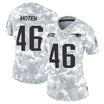 ＃46 Women's R.J. Moten Arctic Camo Limited New England Patriots 2024 Salute to Service Jersey