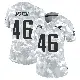 ＃46 Women's R.J. Moten Arctic Camo Limited New England Patriots 2024 Salute to Service Jersey