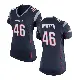 ＃46 Women's R.J. Moten Navy Blue Game New England Patriots Team Color Jersey